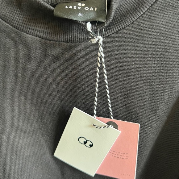 Lazy Oaf Sad Face Sweatshirt Dress NWT - Picture 4 of 4